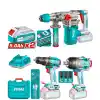 Total TOSLI250281E Akülü Kırıcı Delici+Darbeli Matkap+Somun Sökme Seti