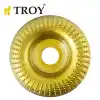Troy 25074 Avuç Taşlama için Ahşap Aşındırıcı Törpü Diski, Toroidal 125mm