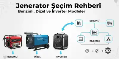 Jeneratör Seçim Rehberi  | Benzinli, Dizel ve İnverter Modeller