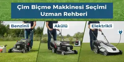 Benzinli, Akülü, Elektrikli Çim Biçme Makinesi Seçimi | Uzman Rehberi