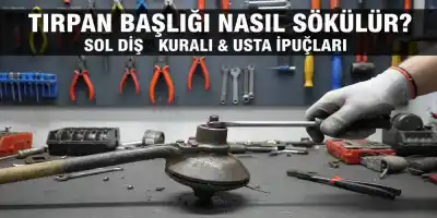 Tırpan Başlığı Nasıl Sökülür? (Sol Diş Kuralı & Usta İpuçları)
