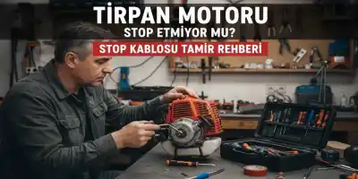 Tırpan Motoru Stop Etmiyor mu? Stop Kablosu Tamir Rehberi