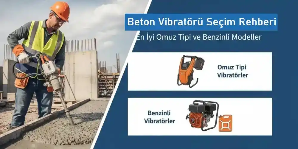 Beton Vibratörü Seçim Rehberi | En İyi Omuz Tipi ve Benzinli Modeller
