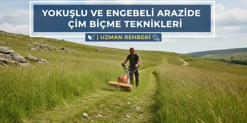 Yokuşlu ve Engebeli Arazide Çim Biçme Teknikleri | Uzman Rehberi