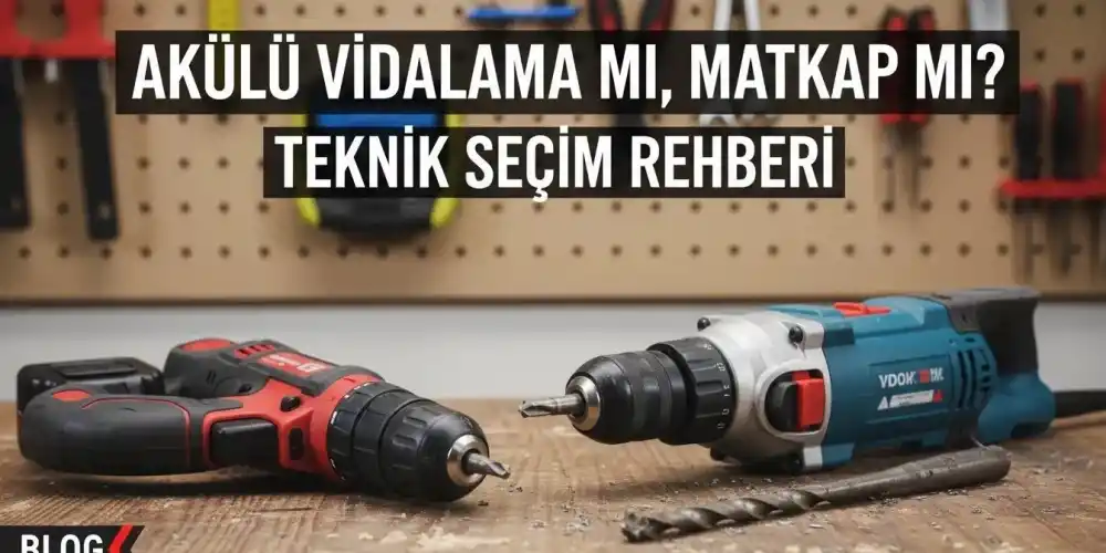Akülü Vidalama mı Matkap mı? | Teknik Seçim Rehberi