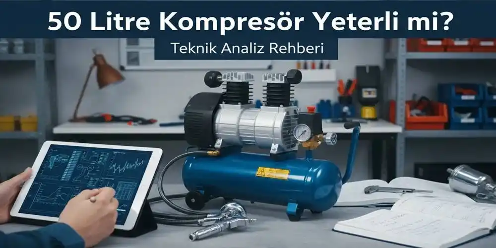 50 Litre Kompresör Yeterli mi? Teknik Analiz Rehberi