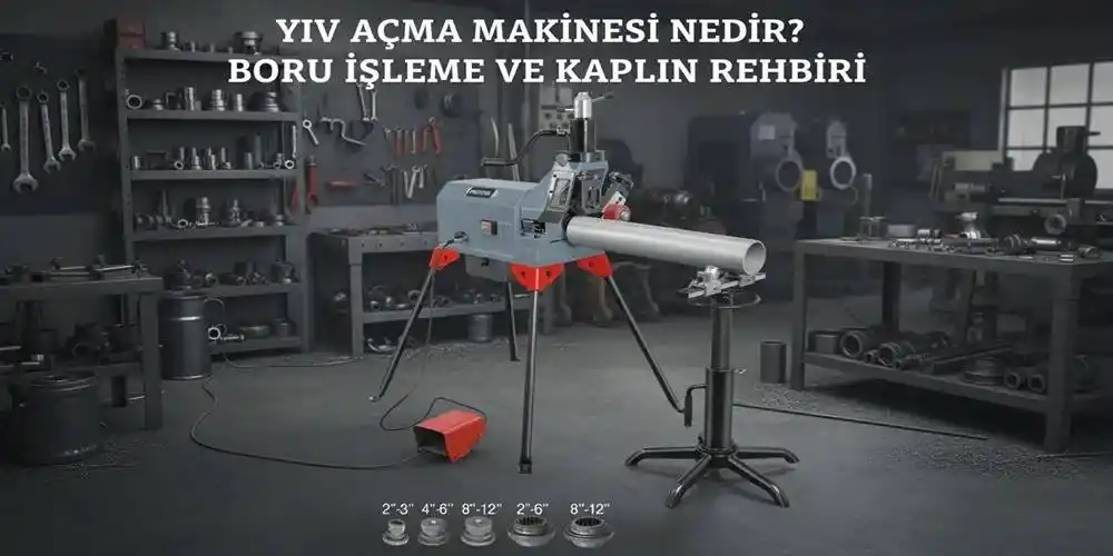 Yiv Açma Makinesi Nedir? Boru İşleme ve Kaplin Rehberi