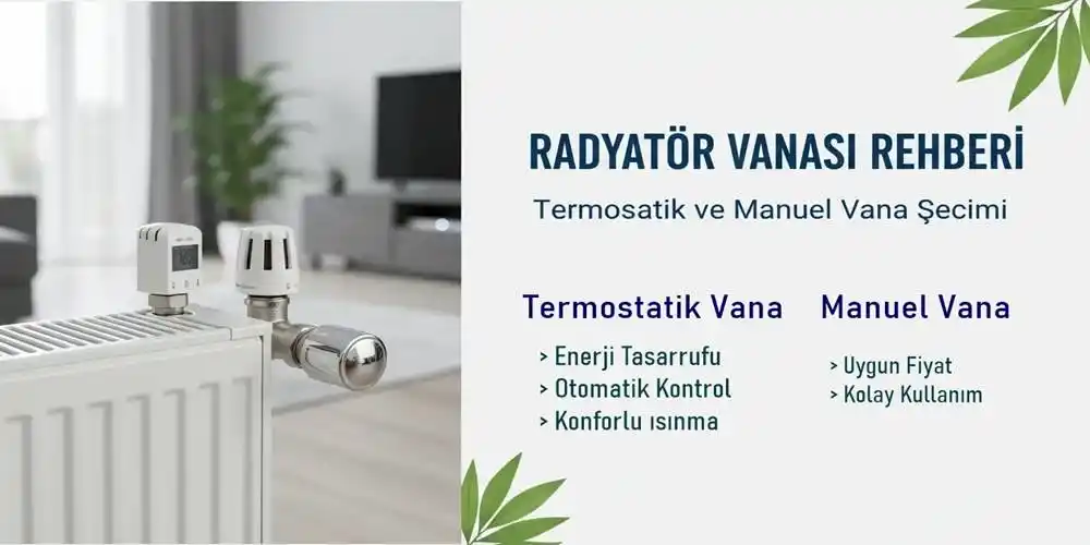 Radyatör Vanası Rehberi | Termostatik ve Manuel Vana Seçimi
