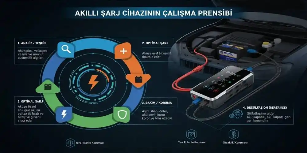 Akü Şarj Cihazı Rehberi | En İyi Akıllı ve Desülfasyonlu Modeller