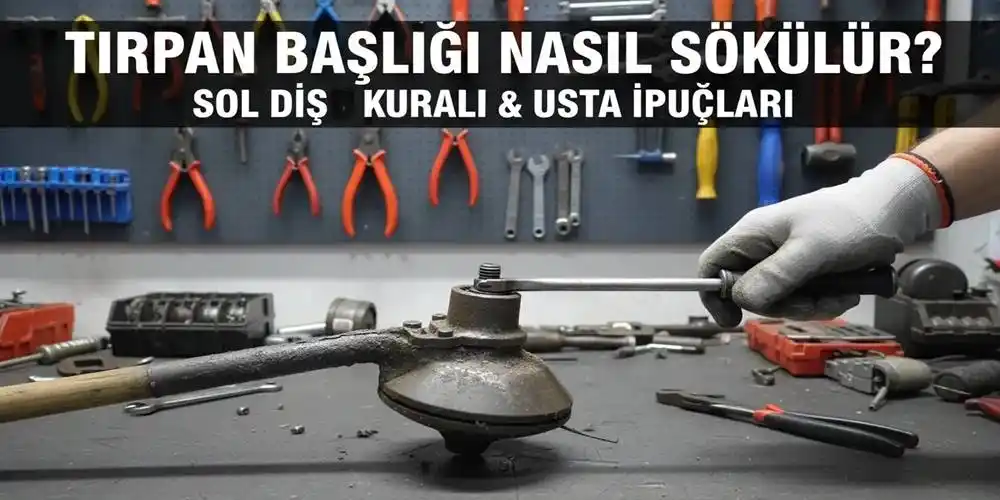 Tırpan Başlığı Nasıl Sökülür? (Sol Diş Kuralı & Usta İpuçları)
