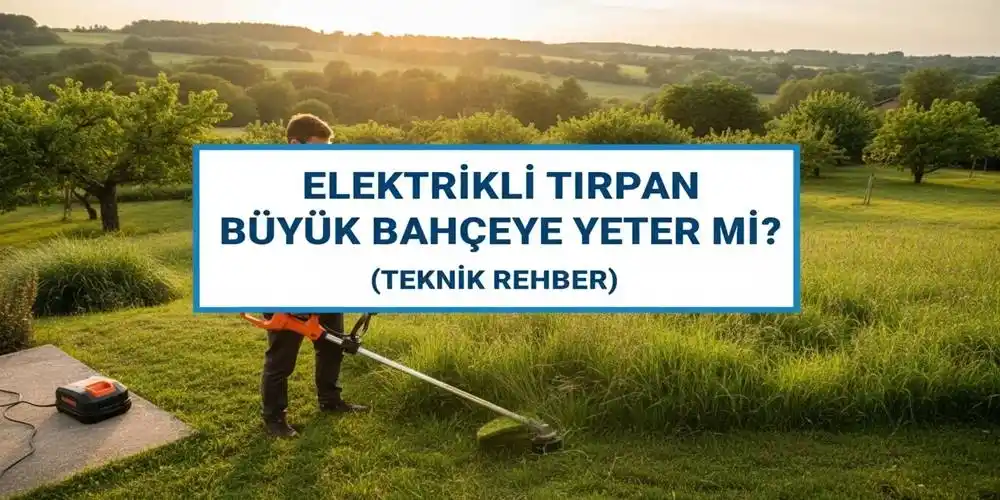 Elektrikli Tırpan Büyük Bahçeye Yeter mi? (Teknik Rehber)