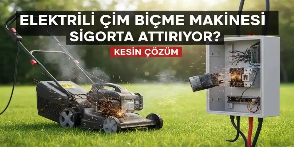 Elektrikli Çim Biçme Makinesi Sigorta Attırıyor? (Kesin Çözüm)