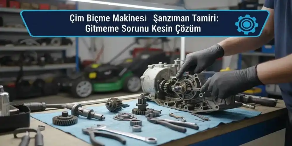 Çim Biçme Makinesi Şanzıman Tamiri: Gitmeme Sorunu Kesin Çözüm!