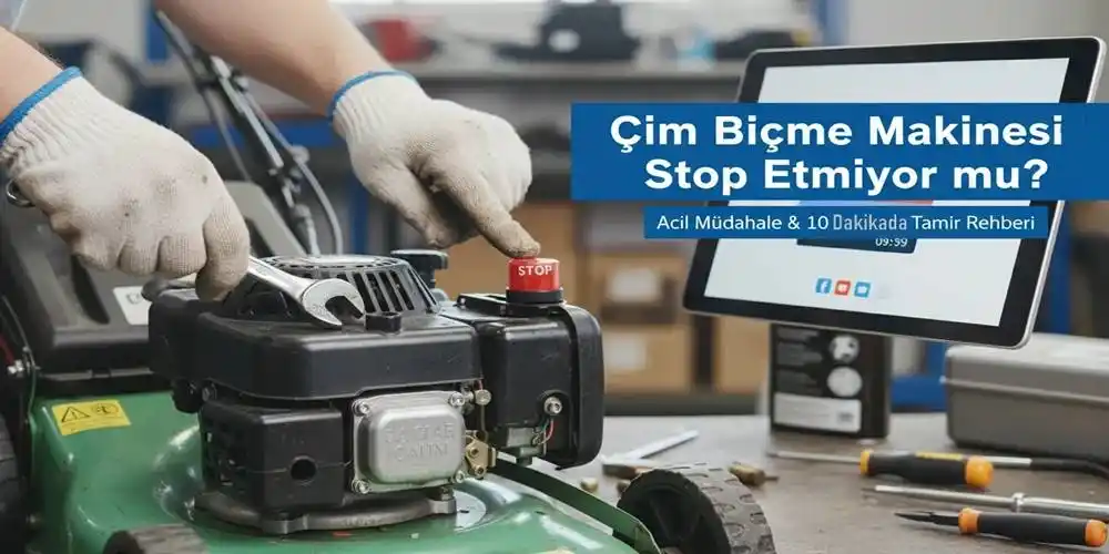 Çim Biçme Makinesi Stop Etmiyor mu? Acil Müdahale & 10 Dakikada Tamir Rehberi