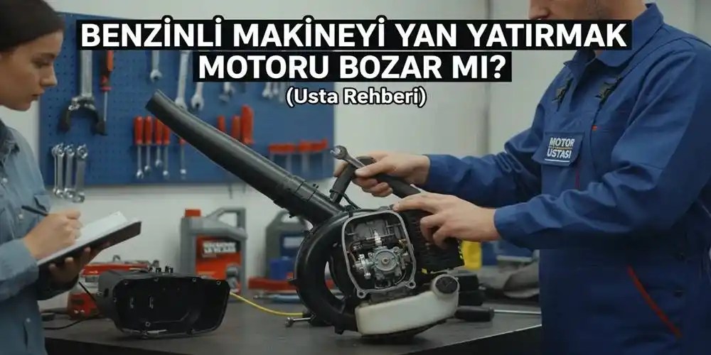 Benzinli Makineyi Yan Yatırmak Motoru Bozar Mı? (Usta Rehberi)