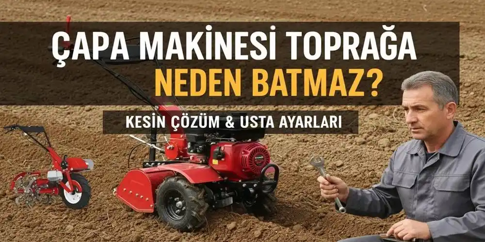 Çapa Makinesi Toprağa Neden Batmaz? Kesin Çözüm & Usta Ayarları