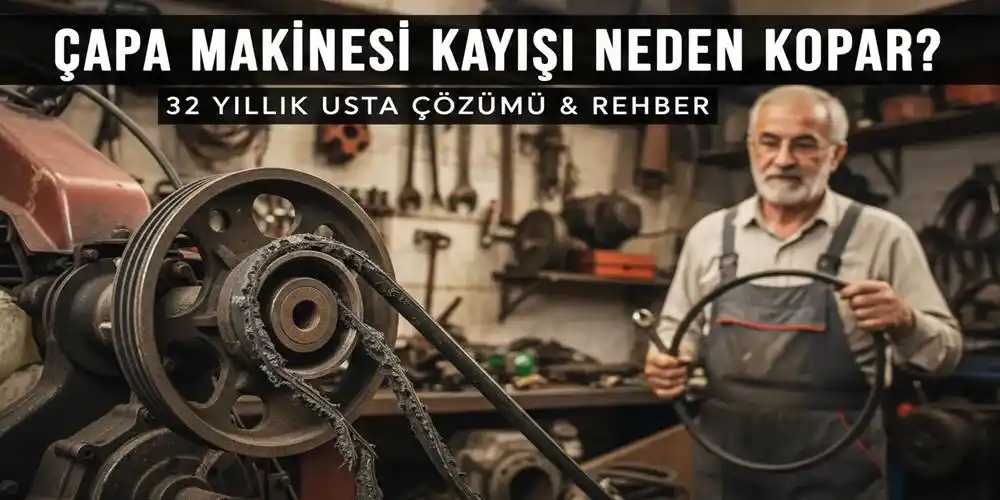 Çapa Makinesi Kayışı Neden Kopar? | 32 Yıllık Usta Çözümü & Rehber