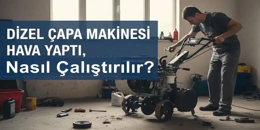 Dizel Çapa Makinesi Hava Yaptı, Nasıl Çalıştırılır? [Usta Rehberi]
