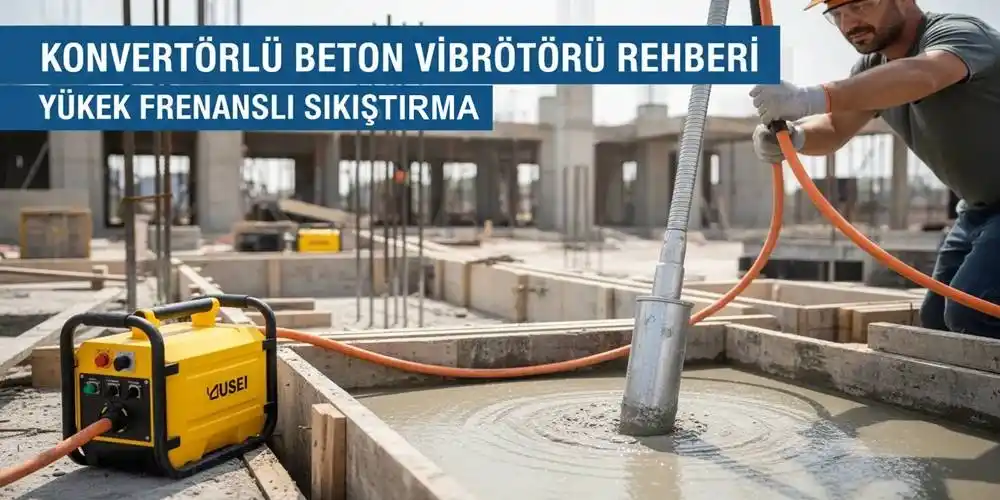 Konvertörlü Beton Vibratörü Rehberi | Yüksek Frekanslı Sıkıştırma