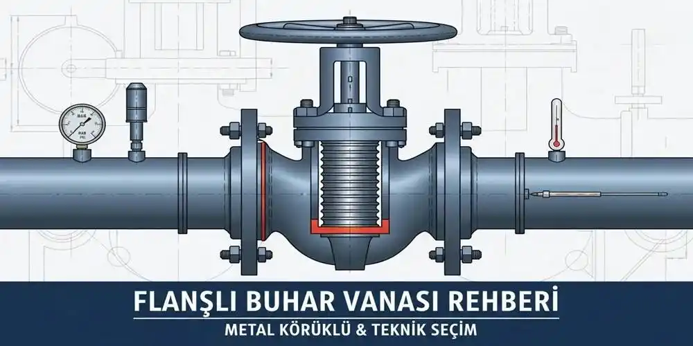 Flanşlı Buhar Vanası Rehberi | Metal Körüklü & Teknik Seçim