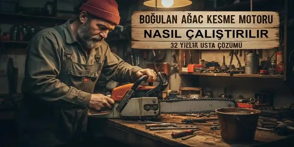 Boğulan Ağaç Kesme Motoru Nasıl Çalıştırılır? | 32 Yıllık Usta Çözümü