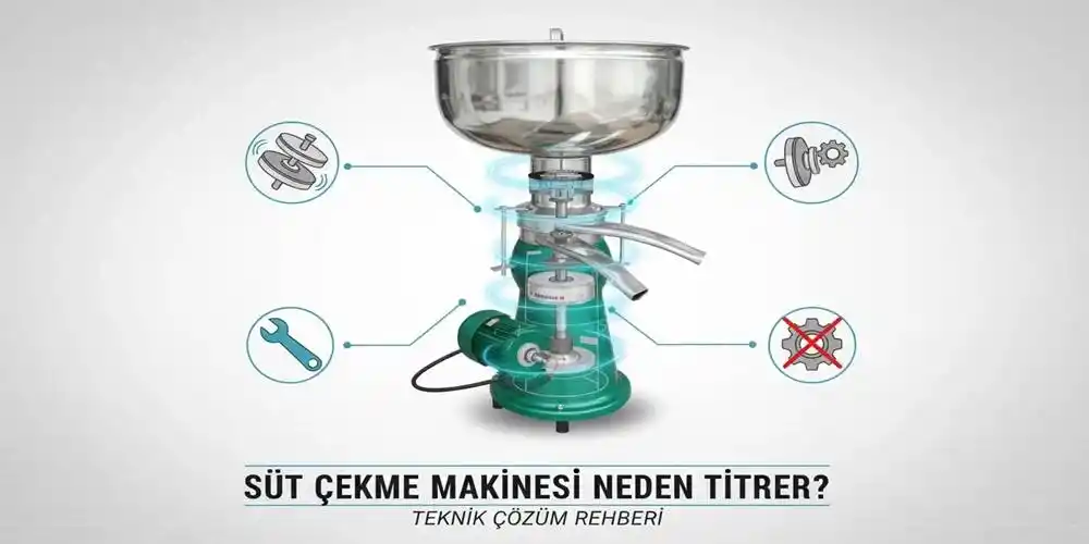 Süt Çekme Makinesi Neden Titrer? Teknik Çözüm Rehberi | Ayka Teknik