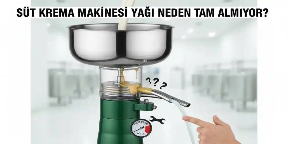 Süt Makinesi Yağı Neden Tam Almıyor? | 32 Yıllık Teknik Rehber