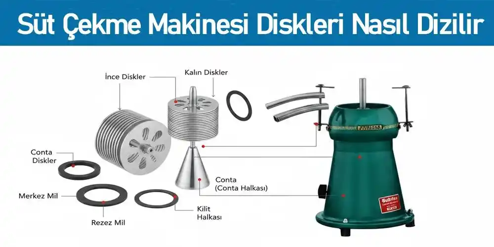 Süt Çekme Makinesi Diskleri Nasıl Dizilir? | Ayka Teknik