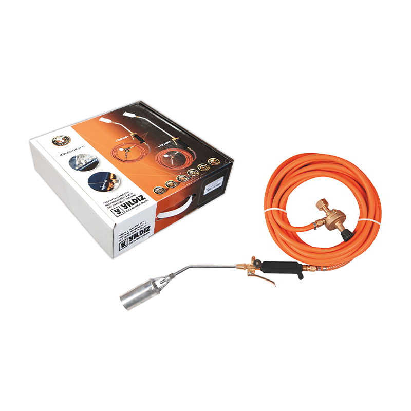 Yıldız İZO2151SET Propan Tavlama İzolasyon Hamlacı 20cm Hortumlu Set