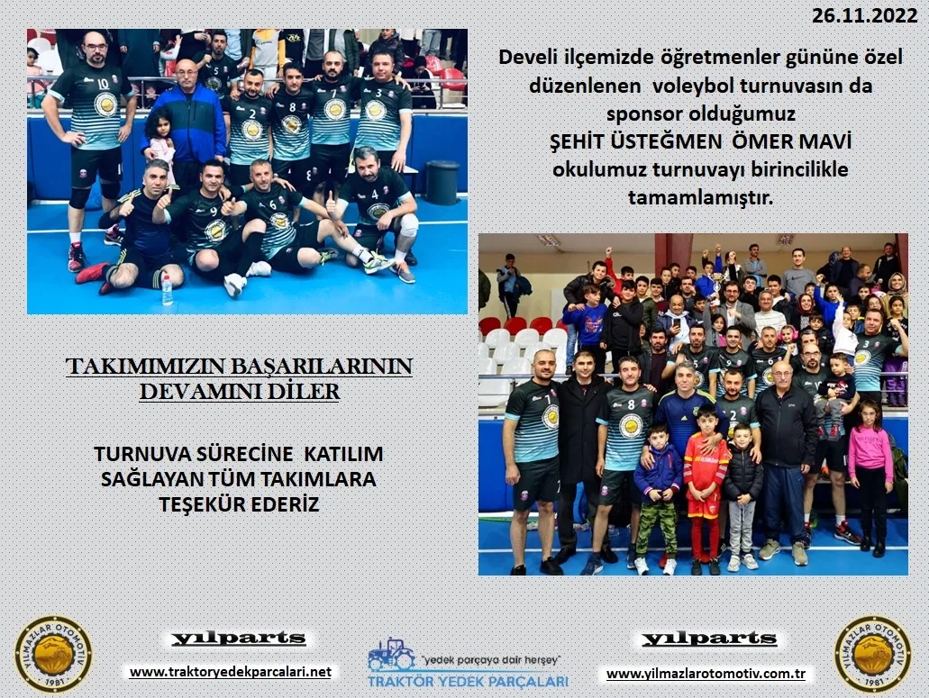 TAKIMIMIZIN BAŞARILARININ DEVAMINI DİLERİZ