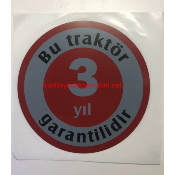 3 YIL GARANTİLİDİR ETİKETİ ERKUNT