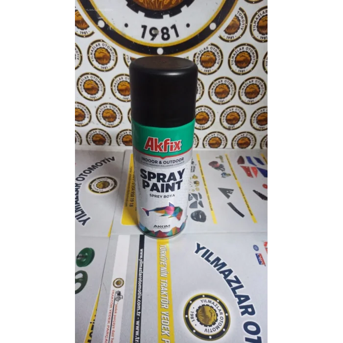 AKFİX SPREY BOYA (SİYAH) MAT 400 ML