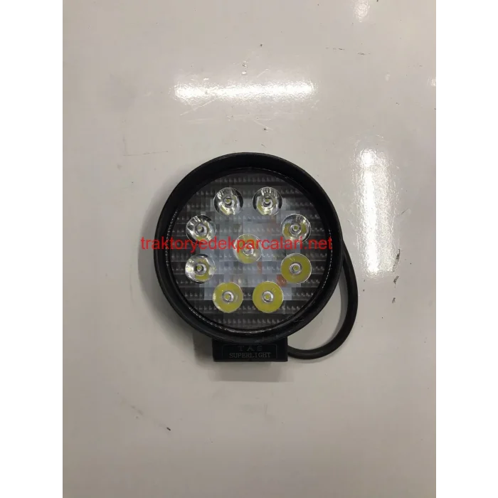 ÇALIŞMA LAMBASI 9 LED 27W YUVARLAK TİP