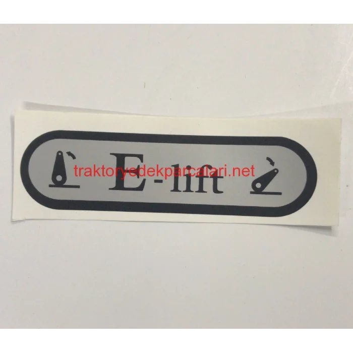 E LİFT ETİKET ESKİ MODEL MASSEY FERGUSON