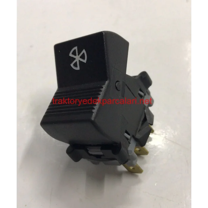 FAN DÜĞMESİ 2 KADEME 3 FİŞLİ SİYAH