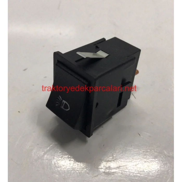 FAR DÜĞMESİ ( UZUN ) 2 KADEMELİ DİKTÖRTGEN SİYAH