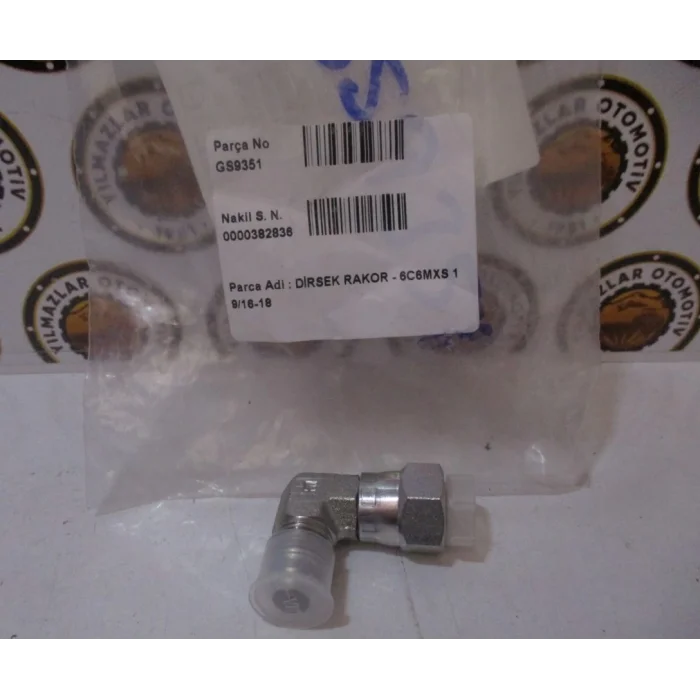 GS9351 DİRSEK RAKOR - 6C6MXS 10 9/16-18