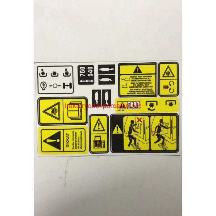 KABİN ÇIKARTMA ETİKETİ TAKIM (11 PARÇA) (ÜNİVERSAL UTB)