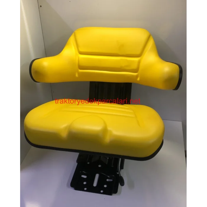 KOLÇAKLI TRAKTÖR KOLTUK KIZAKLI KG. AYARLI SARI JOHN DEERE