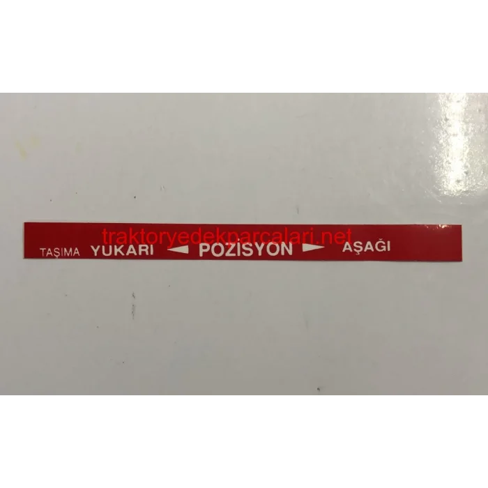 POZİSYON KONTROL ETİKETİ MF