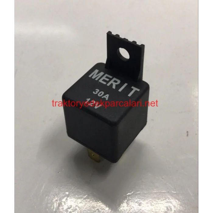 ROLE 12V PLASTİK KULAKLI SİYAH 4 FİŞ