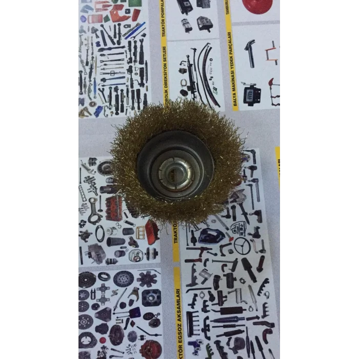 SAÇAKLI TELLİ ÇANAK FIRÇA 80 MM