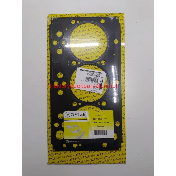 SİLİNDİR KAPAK CONTA TÜMOSAN 3 CYL ÇELİK 104 MM