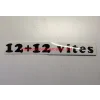 12 + 12 VİTES ETİKETİ