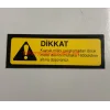 İPTO İKAZ ETİKETİ MF