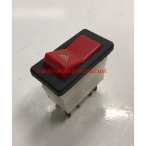 4´LÜ FLAŞÖR ( DÖRTLÜ ) DÜĞMESİ KIRMIZI 7 FİŞ