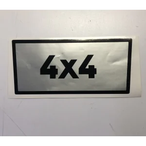 4X4 ETİKETİ GRİ MF