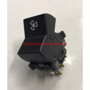 FAN DÜĞMESİ 2 KADEME 3 FİŞLİ SİYAH