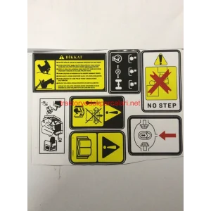TRAKTÖR ÇIKARTMA ETİKETİ TAKIM (7 PARÇA) (HATTAT - VALTRA)