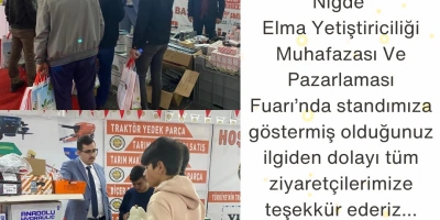 2023 Niğde Elma Yetiştiriciliği Muhafazası ve Pazarlaması Fuarı
